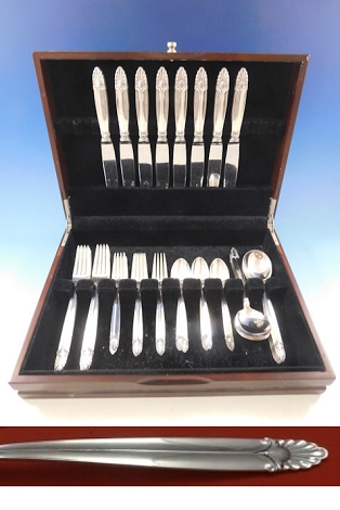 Empress by International Sterling Silver Flatware Set 8 Service 40 Pcs Dinner